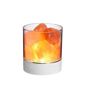 Glow Salt Rock Lamp, Aesthetic Night Light, USB Decor Table Lamp
